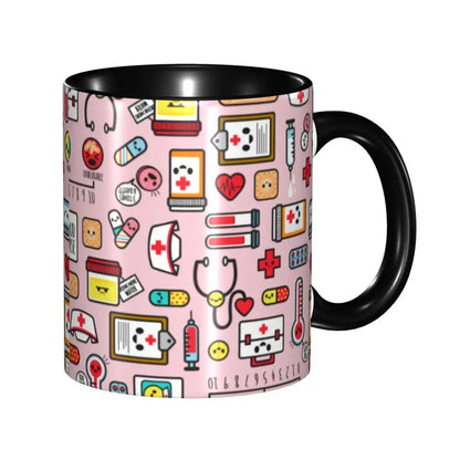 Pink Nurse Coffee Ceramic Mug