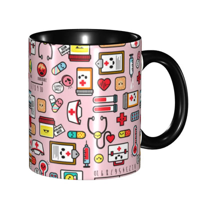Pink Nurse Coffee Ceramic Mug