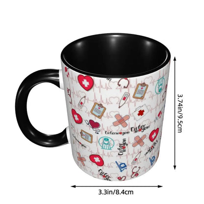 Pink Nurse Coffee Ceramic Mug