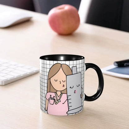 Pink Nurse Coffee Ceramic Mug