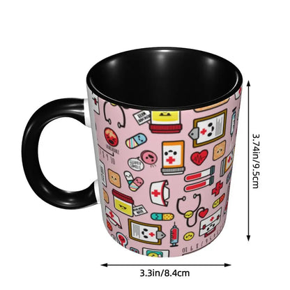 Pink Nurse Coffee Ceramic Mug