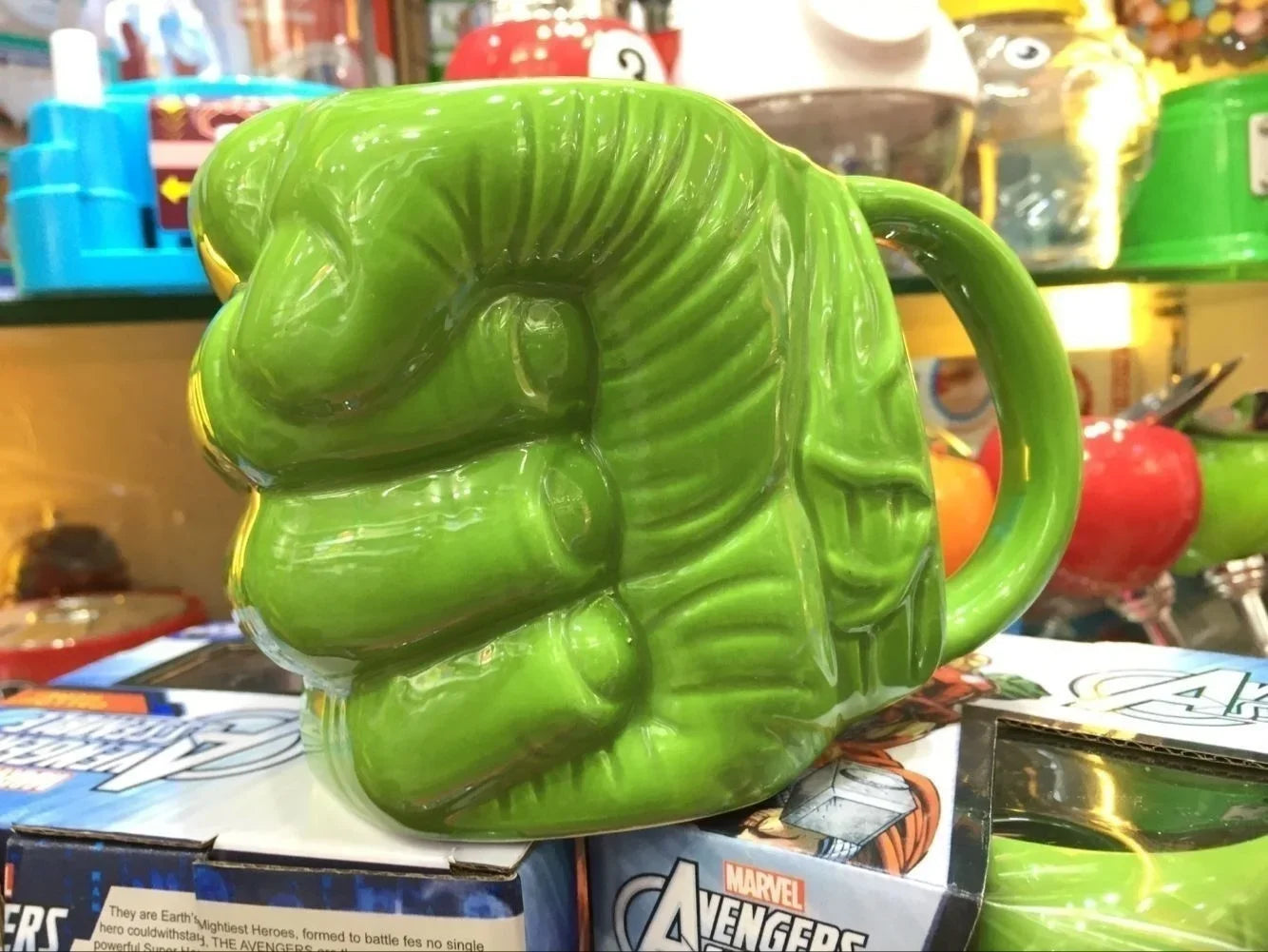 Hulk Inspired Green Fist Ceramic Coffee Mug