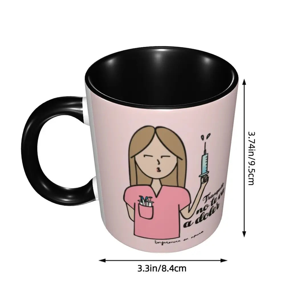 Pink Nurse Coffee Ceramic Mug