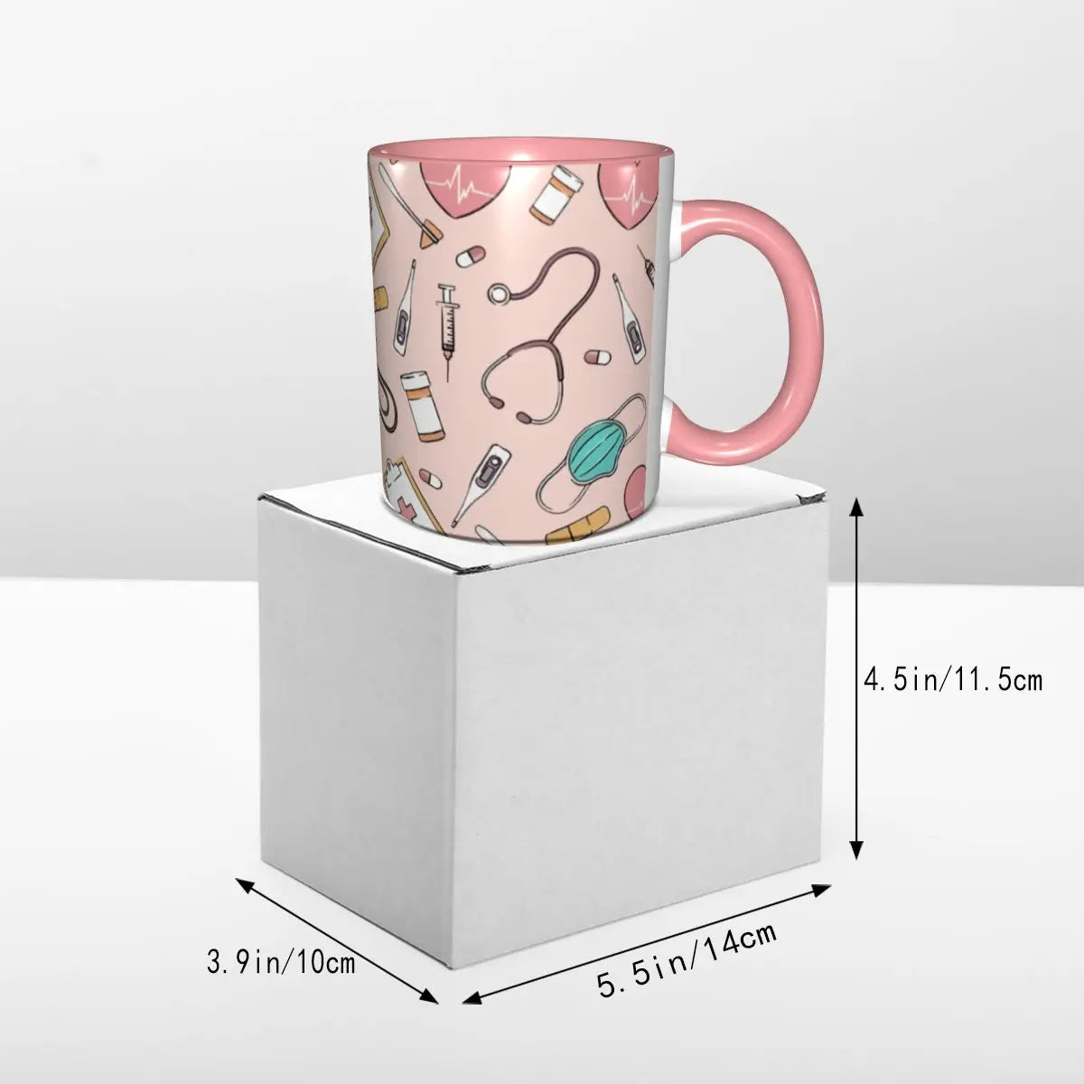Pink Nurse Coffee Ceramic Mug