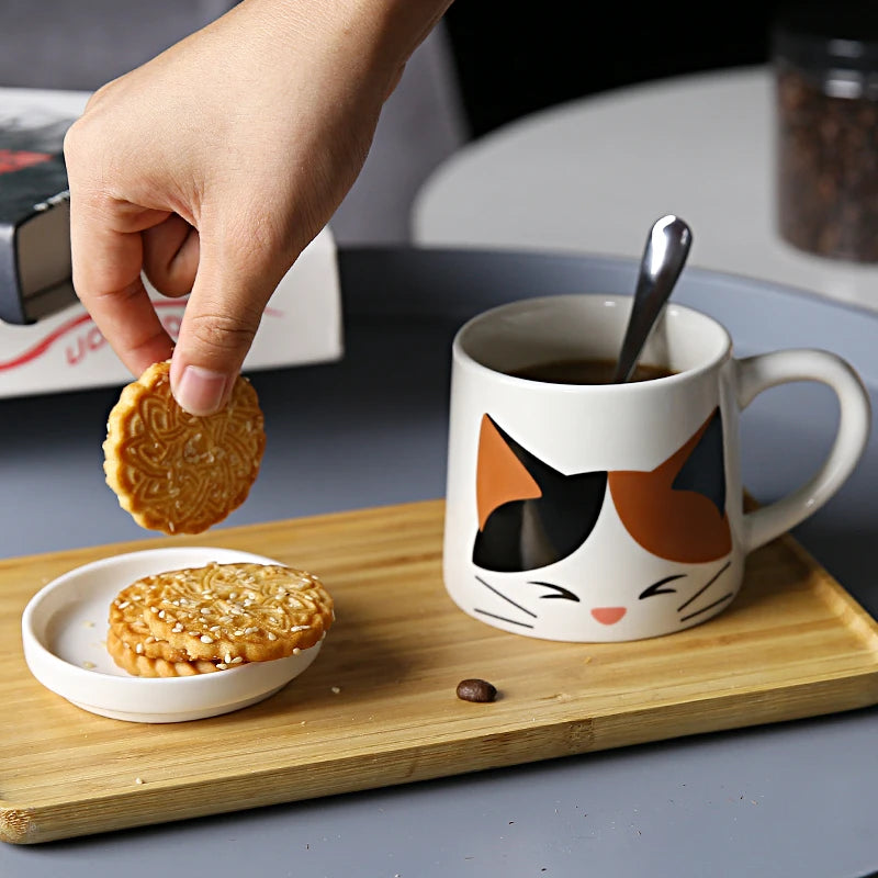 Cute Cat Ceramic Coffee Mug For Cat Lovers