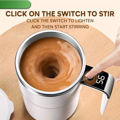 Self Stirring Coffee Mug - 380ml USB Charging with Temperature Display