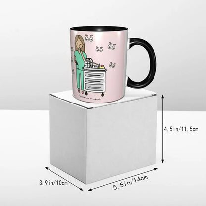 Pink Nurse Coffee Ceramic Mug