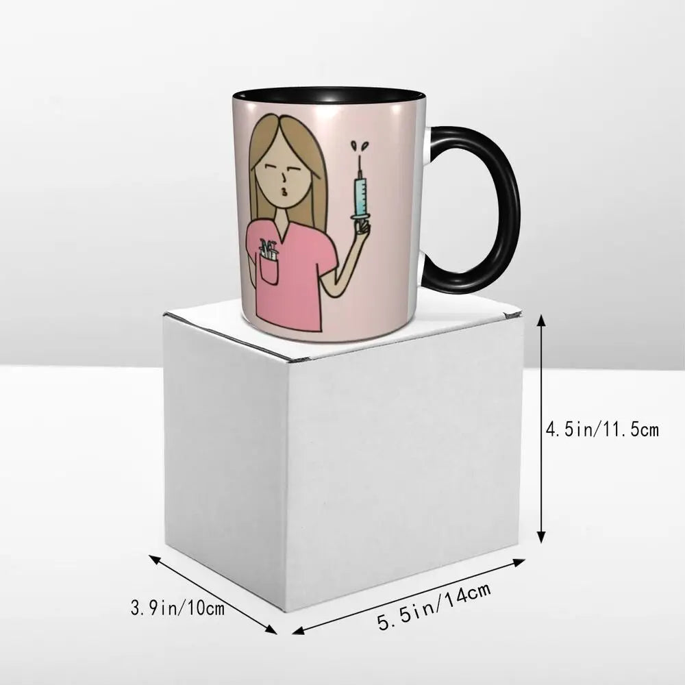 Pink Nurse Coffee Ceramic Mug