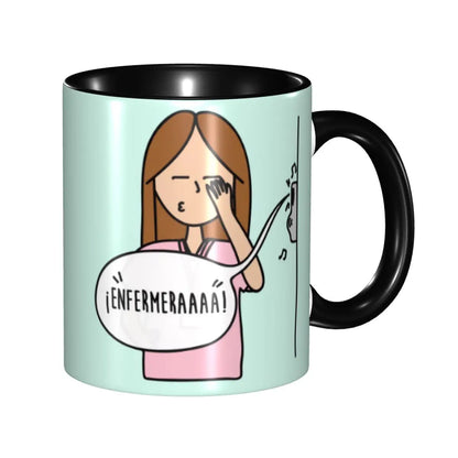 Pink Nurse Coffee Ceramic Mug