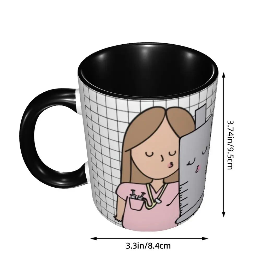 Pink Nurse Coffee Ceramic Mug