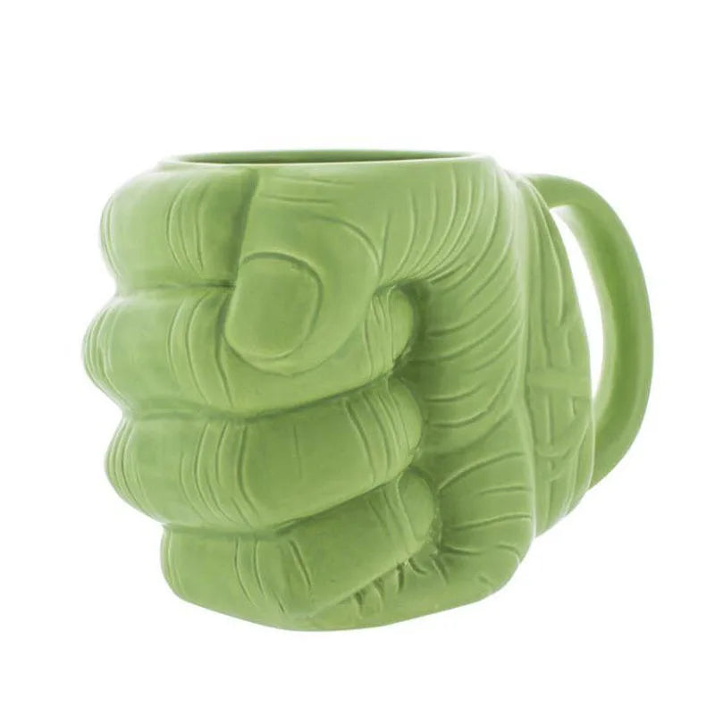 Hulk Inspired Green Fist Ceramic Coffee Mug