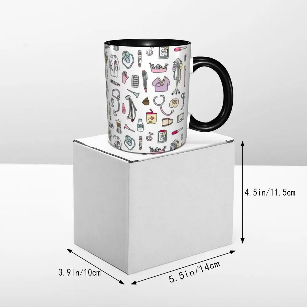 Pink Nurse Coffee Ceramic Mug