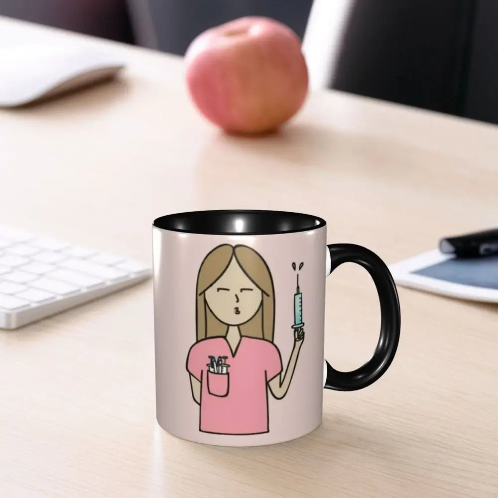 Pink Nurse Coffee Ceramic Mug