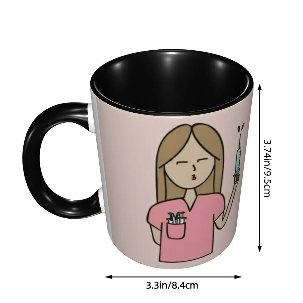 Pink Nurse Coffee Ceramic Mug