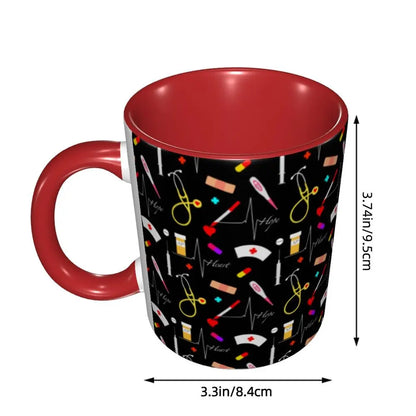 Pink Nurse Coffee Ceramic Mug