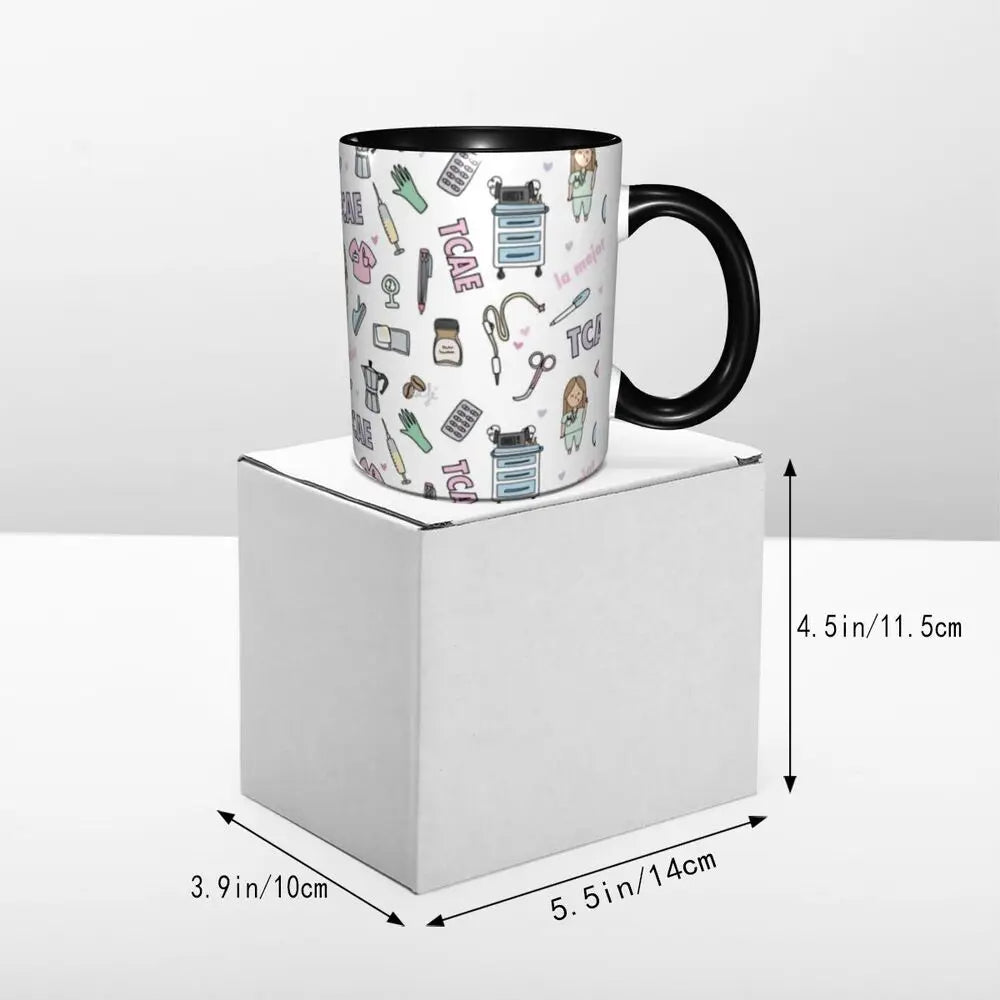 Pink Nurse Coffee Ceramic Mug