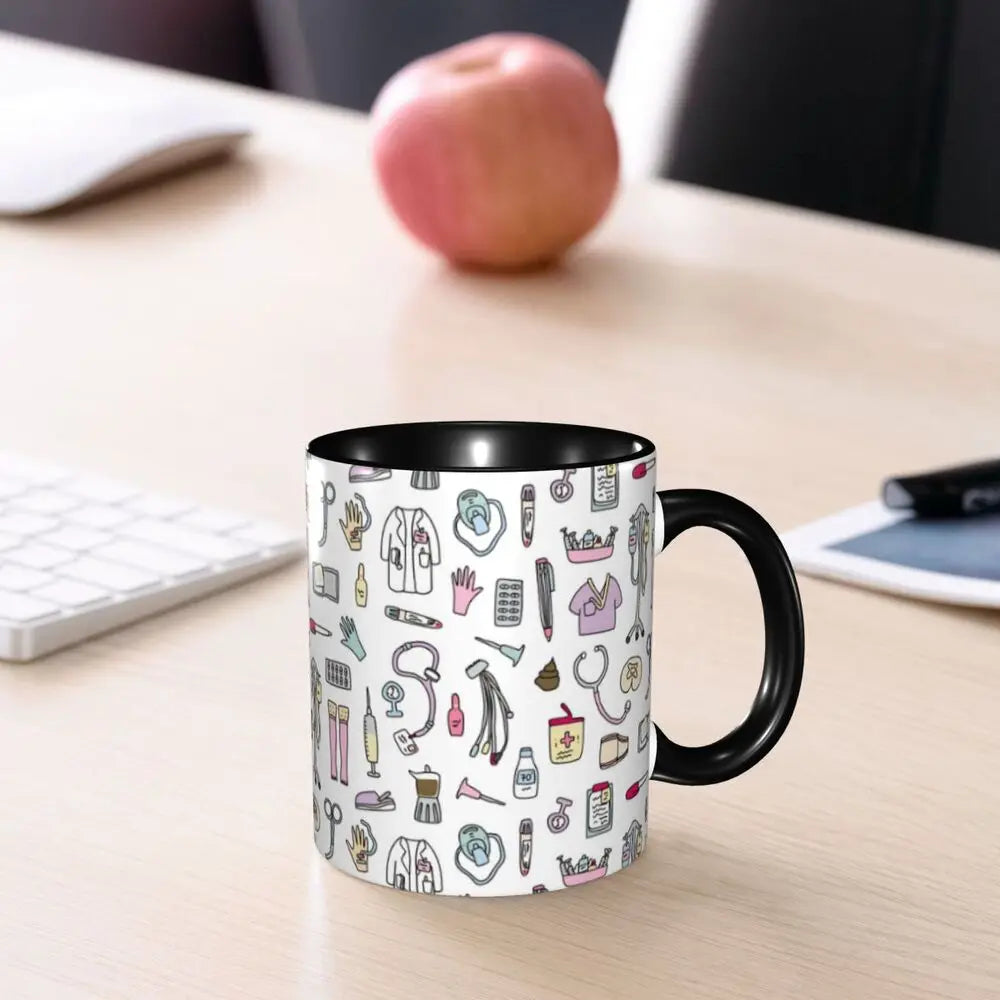 Pink Nurse Coffee Ceramic Mug