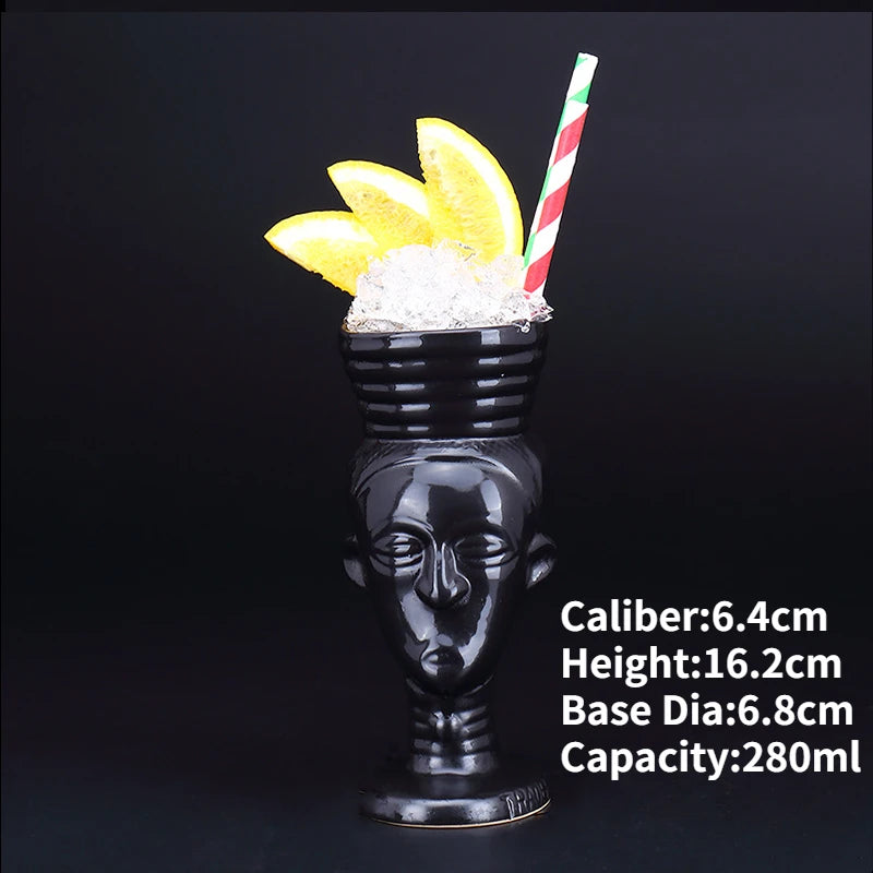 Hawaii Ceramic Tiki Easter Island Coffee Mugs