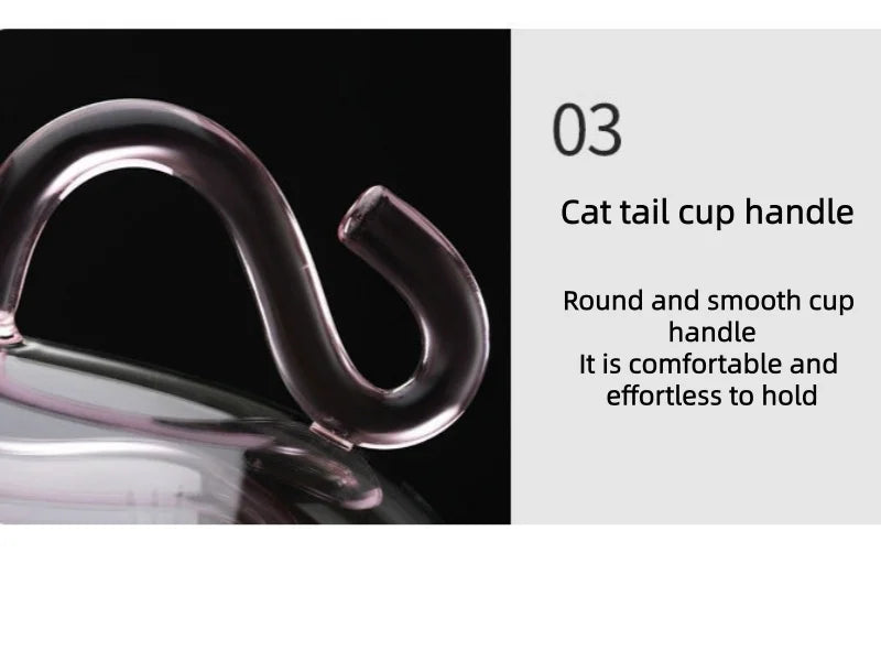 250ml Cute Cat Coffee Mug With Handle