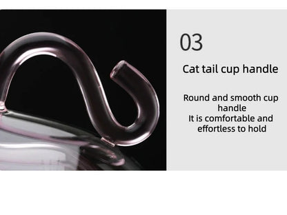 250ml Cute Cat Coffee Mug With Handle