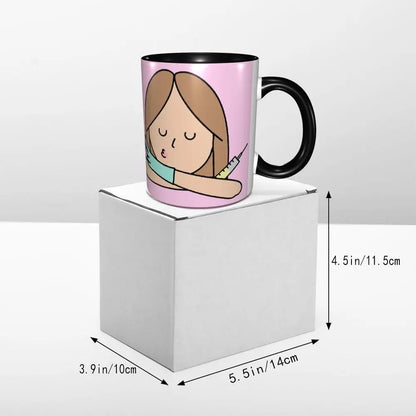 Pink Nurse Coffee Ceramic Mug