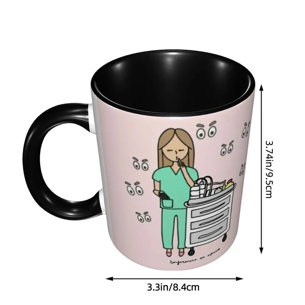 Pink Nurse Coffee Ceramic Mug