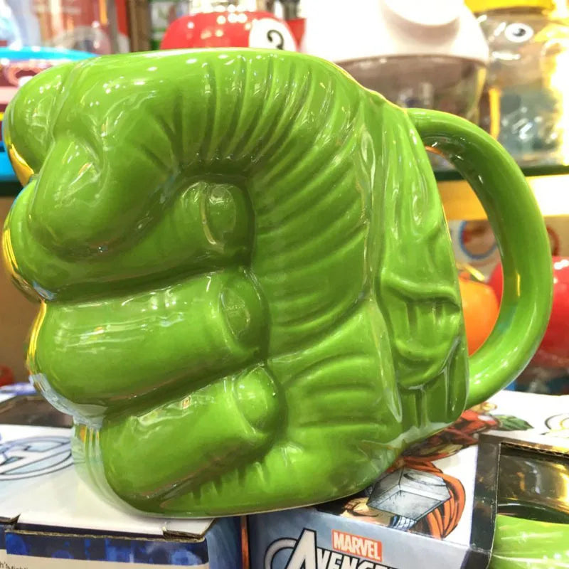 Hulk Inspired Green Fist Ceramic Coffee Mug