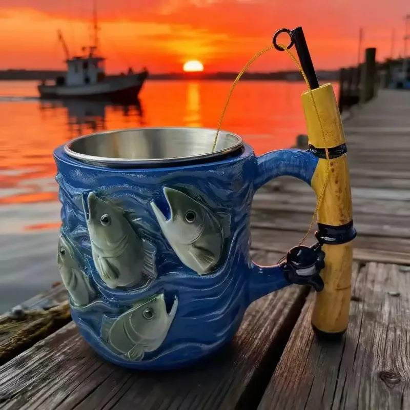 Fishing Dads Funny Resin Coffee Mug