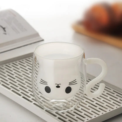 250ml Cute Cat Coffee Mug With Handle