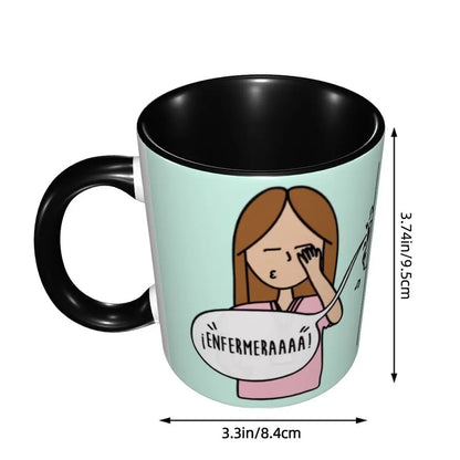 Pink Nurse Coffee Ceramic Mug