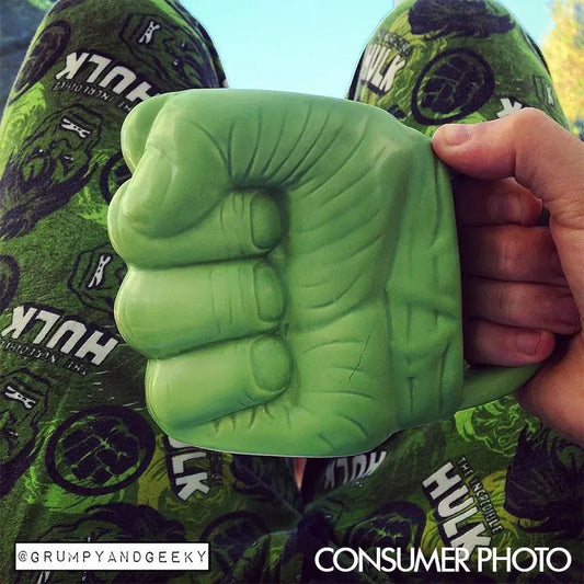 Hulk Inspired Green Fist Ceramic Coffee Mug