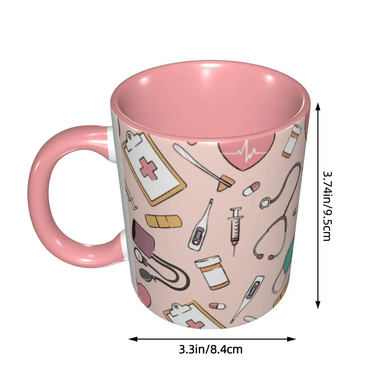 Pink Nurse Coffee Ceramic Mug