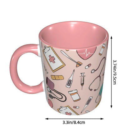 Pink Nurse Coffee Ceramic Mug