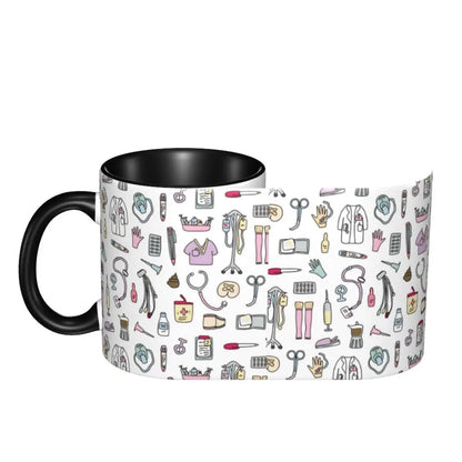 Pink Nurse Coffee Ceramic Mug