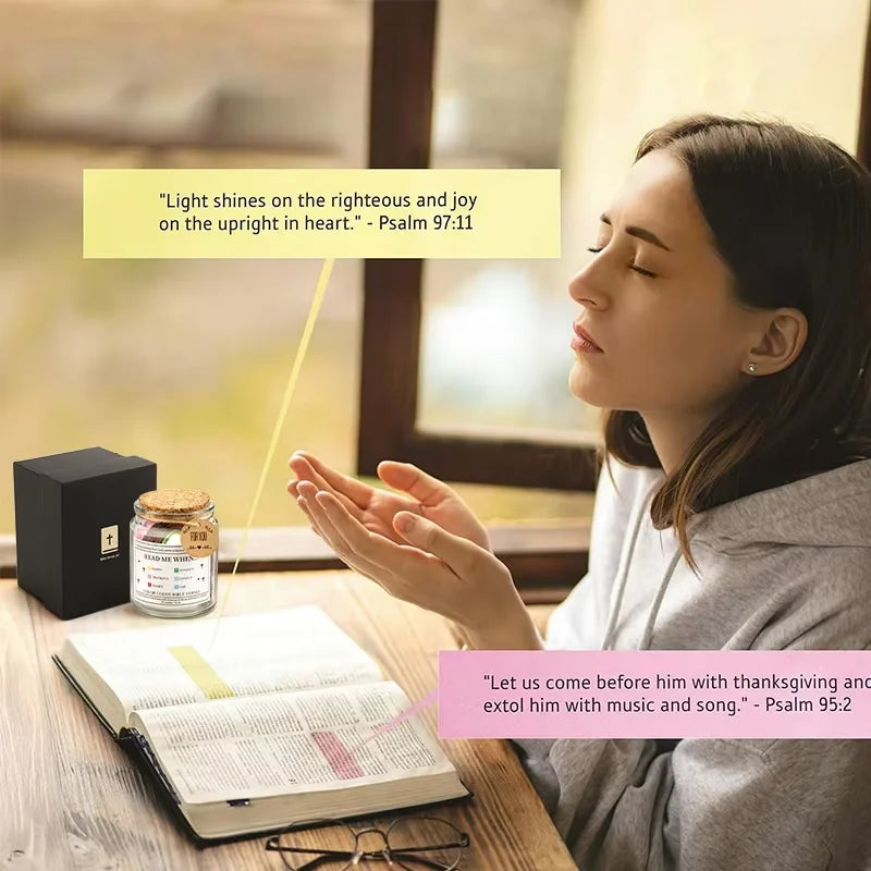 Bible Verse Jar For Positive Thinking
