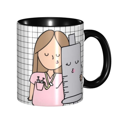 Pink Nurse Coffee Ceramic Mug
