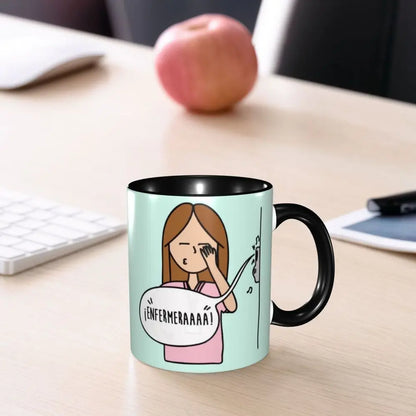 Pink Nurse Coffee Ceramic Mug