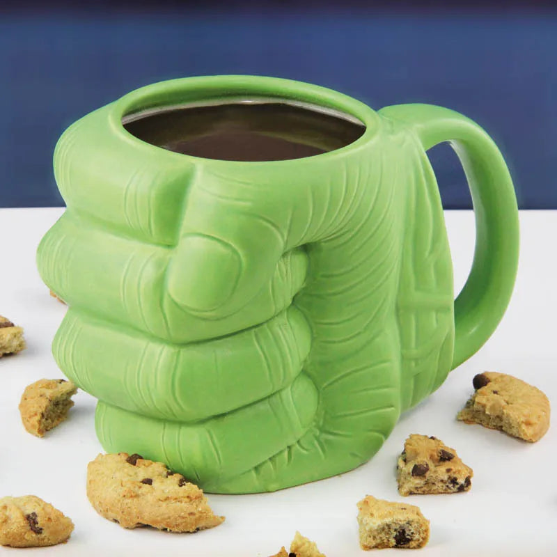 Hulk Inspired Green Fist Ceramic Coffee Mug