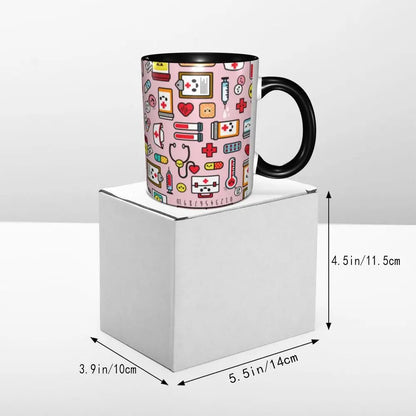 Pink Nurse Coffee Ceramic Mug