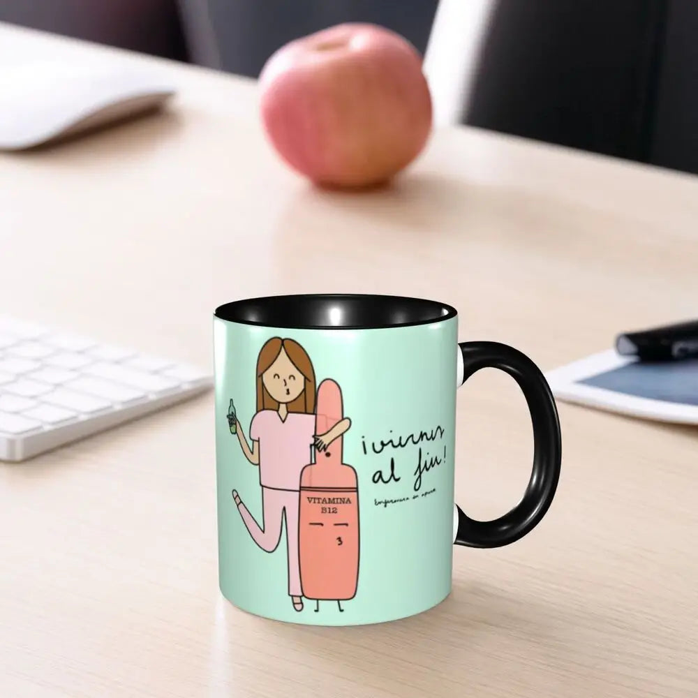 Pink Nurse Coffee Ceramic Mug