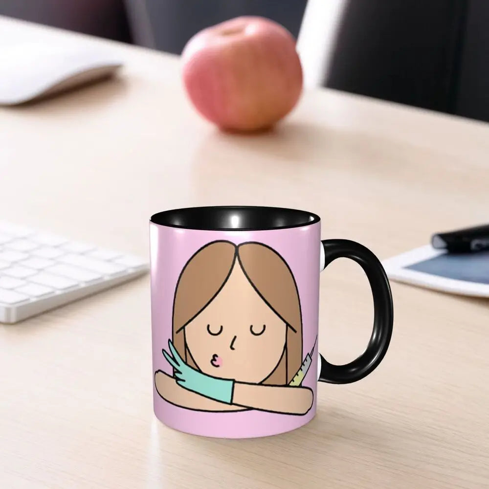 Pink Nurse Coffee Ceramic Mug