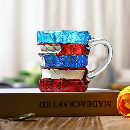 3D Readers Glass Coffee Mug - Bookworm Gift