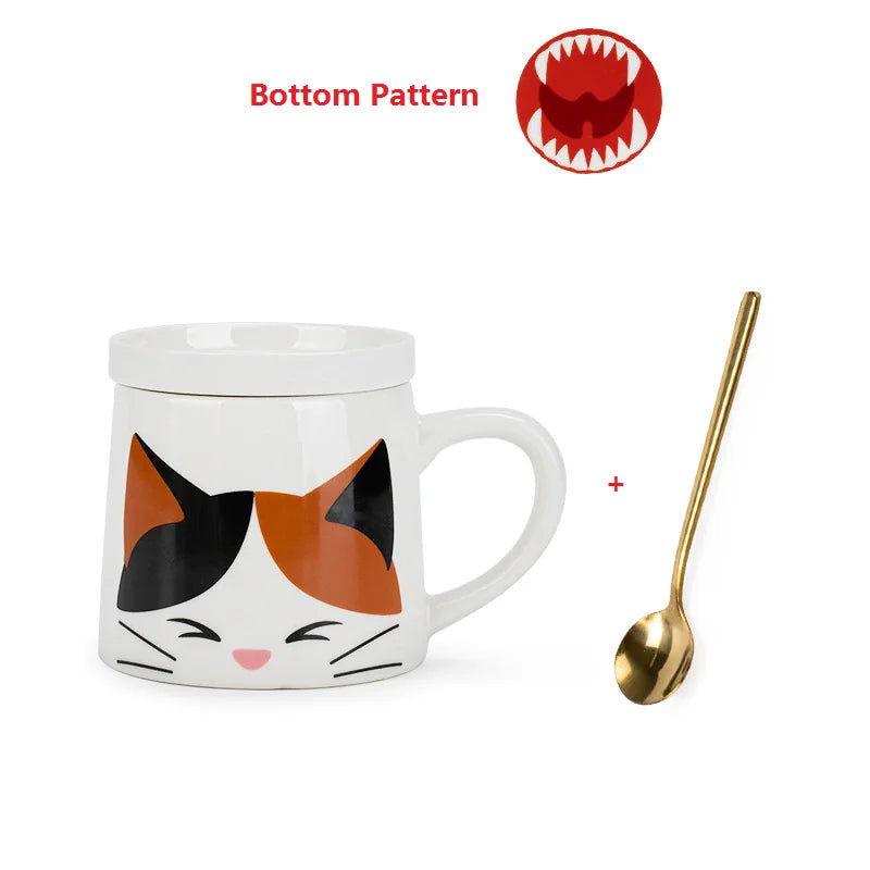 Cute Cat Ceramic Coffee Mug For Cat Lovers