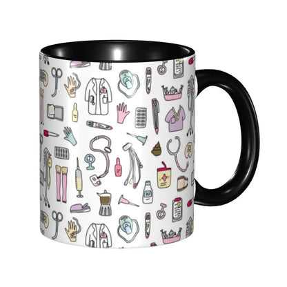 Pink Nurse Coffee Ceramic Mug