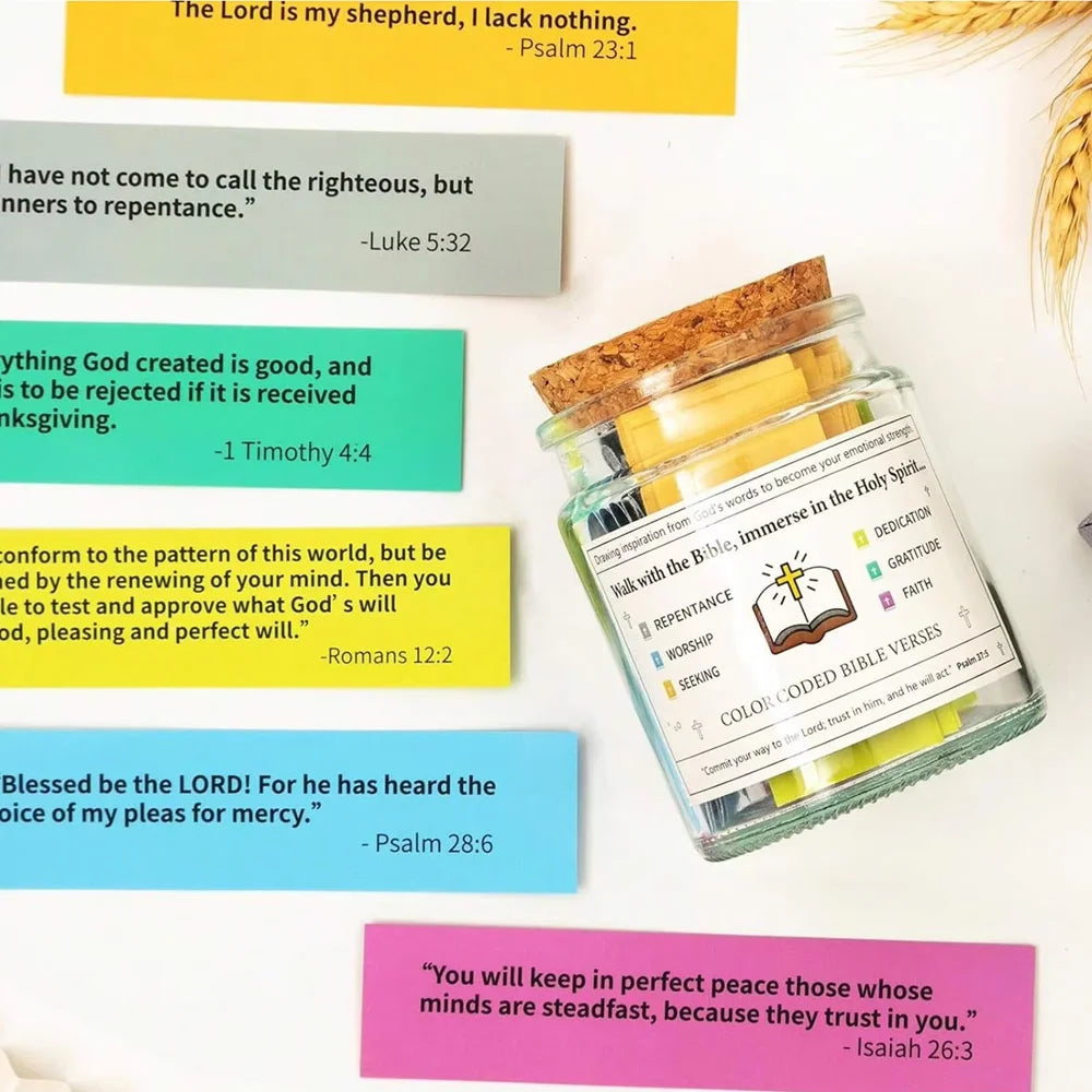 Bible Verse Jar For Positive Thinking