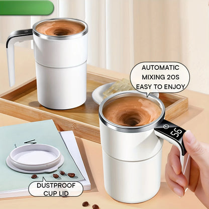 Self Stirring Coffee Mug - 380ml USB Charging with Temperature Display
