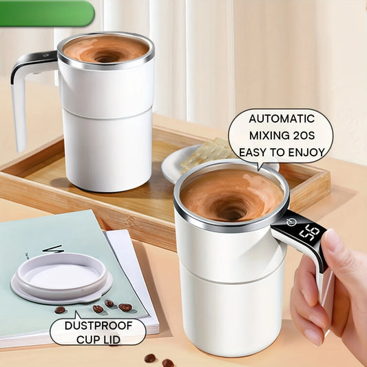 Self Stirring Coffee Mug - 380ml USB Charging with Temperature Display