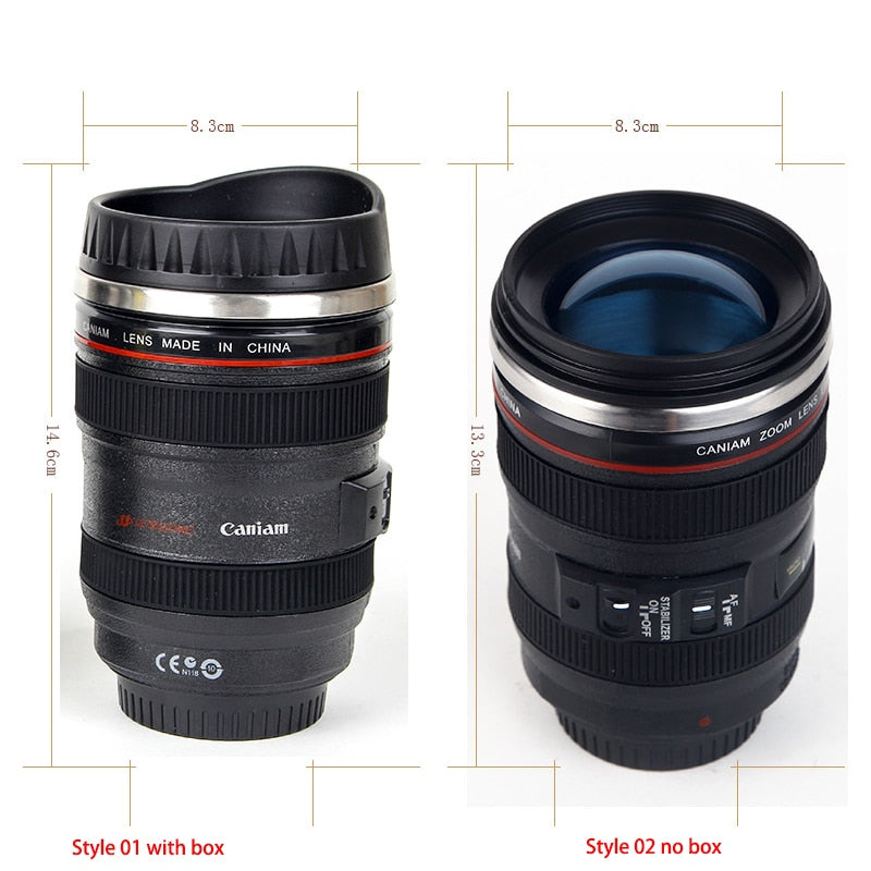 Stainless Steel Camera style Coffee Mug