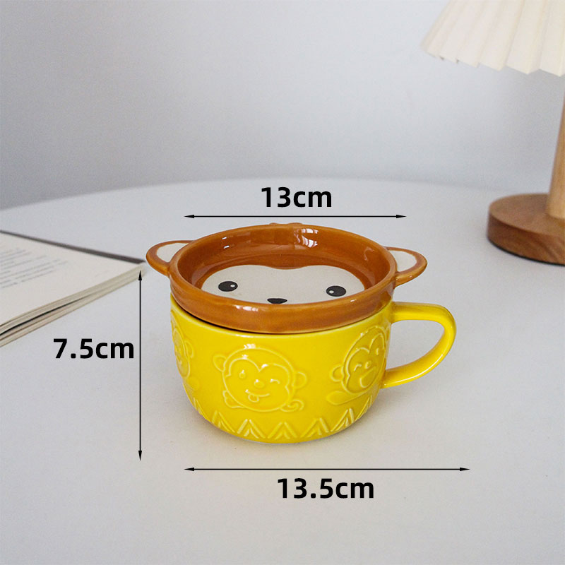 Cute Cat Coffee Mug with Lid